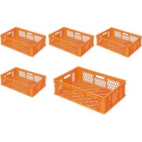 BRB 5 durchbrochene Eurobehälter, LxBxH 600x400x170 mm (orange)