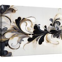 Peinture Murale sur toile fleurs abstraites pour chambre salon cuisine 100x70