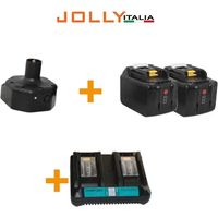 JollyItalia kit d&039alimentation pour V34 comb 2 batteries Lithium 18V 9Ah et charge - 10 Kg