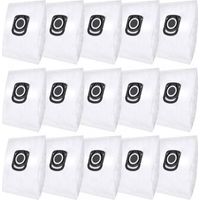 Pair Lot de 15 sacs d'aspirateur, adaptés aux sacs à poussière, adaptés aux sacs à poussière