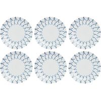 Mondex ONIRIA set di 6 piatti bianchi da 27 cm