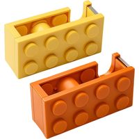 2PCS Tape Dispenser, Practical Sellotape Dispenser, Easy-to-Use Cellotape Dispenser and Tape for Office Use Home Craft and Shipping Packaging