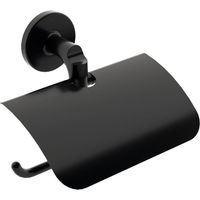Lineabeta - Überdachter Sbecà-Rollenhalter aus schwarzem Messing