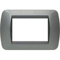 Bticino Living International Abdeckrahmen 3 Module stahlgrau L4803AC