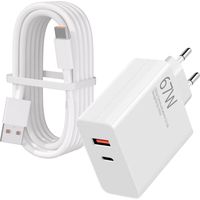 67W Chargeur Rapide pour Xiaomi 14/15 Ultra14T/14/13T/13 Lite, Redmi Note 15/14/13/A3/12/11/10 Pro 5G, Poco F7/X7/X6/M6/X5 Pro/F4/X4 5G/X4 GT/X5/F3, Chargeur Turbo Avec6A Câble USB C 1M
