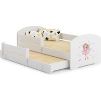Letto matrimoniale LUK 160x80 Ragazza con ali