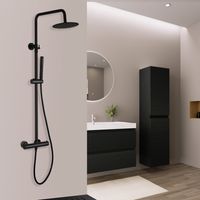 LOMAZOO Système de douche Pandora, douche à effet pluie, acier