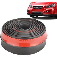 2,5 m Auto-Zierleiste aus weichem Gummi, universeller Frontlippenschutz, Antikollisions-Klebestreifen für Spoiler, Auto, LKW, SUV