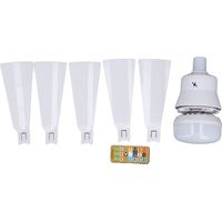 15.7in Screw Ceiling Fans Light with Remote E26 Base Dimmable Ceiling Fans with Lights for Garage Bathroom Bedroom Kitchen White