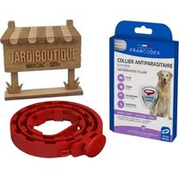 Collier antiparasitaire à l'Icaridine Francodex 70 cm - Rouge - Chien plus de 30 kg - Francodex