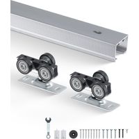 Mophorn – Kit quincaillerie porte coulissante 6 pieds – Aluminium pour portes 24-36 pouces – Capacité 220 lb – Installation rapide et glissement fluide