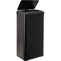 Intelligenter Mülleimer ohne Beine mit automatischem Öffnen oder manuellem Kontakt, 60 l, Höhe: 79,5 x 35,5 x 26 cm, Schwarz.