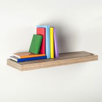 Regal mit unsichtbarer Befestigung 60x25cm Weißeiche 047685 Home Decor