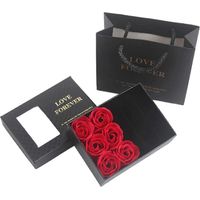 Coffret à bijoux pour la Saint-Valentin, boîte de rangement pour bijoux femme, présentoir à bijoux pour mariage, anniversaire-Black