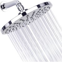 Accessoires de douche douche douche douche douche douche ronde huit pouces plaqué Lotus tête de pulvérisation transfrontalière sombre