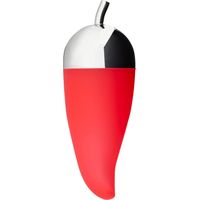 Alessi Piccantino JHT02 - Sminuzza-Peperoncino di Design in Acciaio Inossidabile e Gomma Siliconata, Rosso e Argento