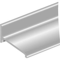 ALD-A Conexión de agua para atornillarse en aluminio plateado L3000. Sh. 21. salida 50