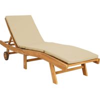 vidaXL Transat Marron et beige Polyester