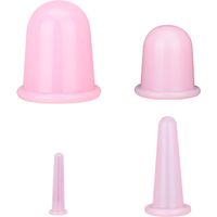 Cupping Cup - Silicone Vacuum Massage Cup Set - For Body Face Back Legs - Anti-Cellulite Therapy - 6 Pieces