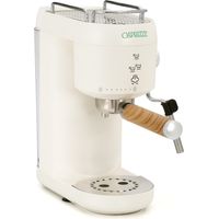 Macchina da caffé semiautomatica Caprizze Hikari 1400 W 20 bar con vaporizzatore e montalatte USB incluso color bianco opaco