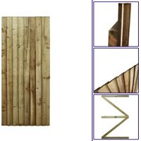 Premier 6ft Feather Edge 75cm Wide Semi-Braced Flat Top Gate