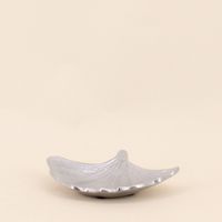 Vide poche en alluminium forme coquillage 18x14cm
