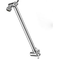 11 Inch Adjustable Shower Arm Universal Connection Solid Brass Shower Adjustable Angle Anti-leak Shower Extension Arm