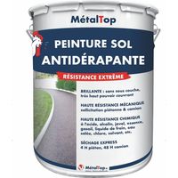 Peinture Antiderapante - Jaune soleil - RAL 1037 - 5 L - Métaltop