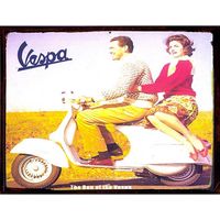 Plaque métal de collection Vespa The Den of the Vespa
