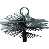 Stahlkaminbürste zur Reinigung von Feuerstellen, Ø 250 mm konisch – M12/75-Gewinde JONCOUX
