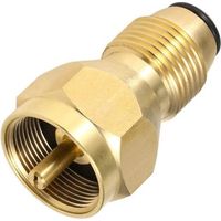 Adaptateur de recharge de propane pour réservoirs de 1 lb, connecteur de réservoir de bouteille de GPL pour bouteilles jetables, laiton massif