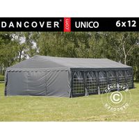 Tente de réception UNICO 6x12m, Gris foncé - Dancover
