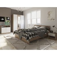 Chambre SPIKE CHENE CLAIR 160x200 cm