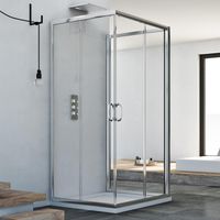 Duschkabine 3-seitig Klarglas h 185 mod. Junior Trio 90x90x90 cm