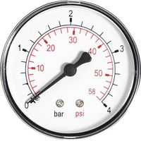 63mm 2.5bar manomètre air huile ou eau 1/4" t manomètre d'entrée arrière