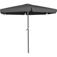 Linder Exclusiv Sonnenschirm, Gartenschirm Ø 300 cm,mit Kurbel,Dunkelgrau
