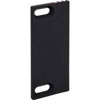 WSS Fallenauslaufplatte 30,5x80x3mm für Schließblech/E-Öffner Kunststoff schwarz