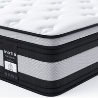 NidFrais Matelas 90x200 cm Inofia Hauteur 28 cm matelas à ressorts ensachés individuels en coton biologique, 7 zones ergonomiques, certifié Oeko-Tex