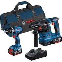 BOSCH-B KIT TRAPANO + TASSELLATORE 18V