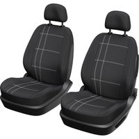 Set di 2 coprisedili anteriori - XLCOVER - Compatibili con Airbag - Nero - Coprisedili e poggiatesta
