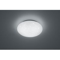 IP44 dimmbare LED-Deckenleuchte Putzweiß Glitter Ø37 cm Trio Lighting