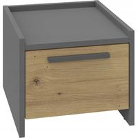 Comodino ALTIVO 1SW, rovere artigianale antracite, 1 cassetto alto