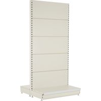 PROVOST - Rayonnage gondole Promag 3 double face - Fond lisse - Blanc - Métal - 1000 mm