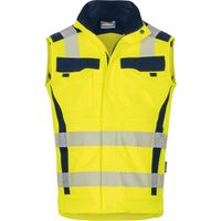 Vizwell Warn-Weste VWT189 Flex-HiVis 5XL leuchtgelb/marine
