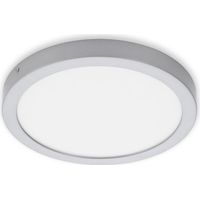 Lampada da incasso a LED Lampada da incasso 4000K IP44 21 W metallo argento Ø30cm Briloner