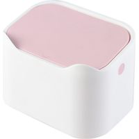 poubelle-Poubelle Bureau Portable avec Couvercle Démontable pour Salon Bureau Chambre