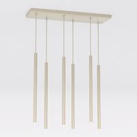 Lampada a sospensione SELTER in acciaio beige