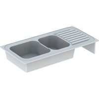 Fregadero 2 senos + 1 escurridor romanos GEBERIT - 120 x 60 mm - 690000000