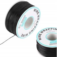 Fil Kynar 0,25 mm AWG30 200 m Noir – Cuivre Étamé Isolé PVC Ø ext 0,6 mm -60 à 200°C