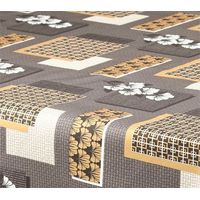 Runde Polyester-Tischdecke Ø160cm Aurore Grau Auf Kleiderbügel - Access Deco